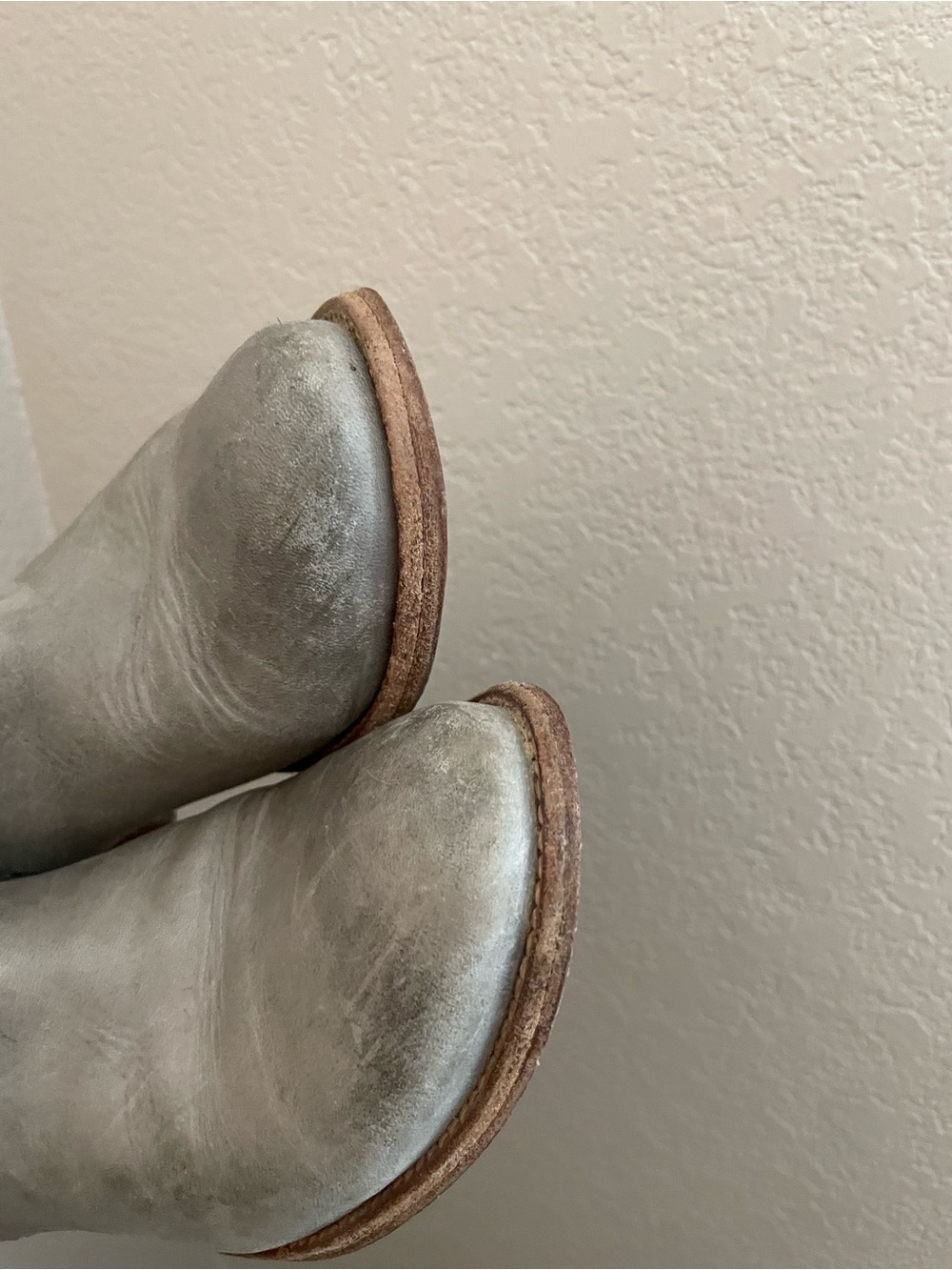 Frye Melissa Button Short Boots Grey Leather Ankle Booties Size 7.5 - Picture 6 of 9